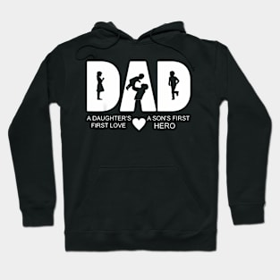 Dad Daughter And Son Quote Old Dad Or New Dad Hoodie